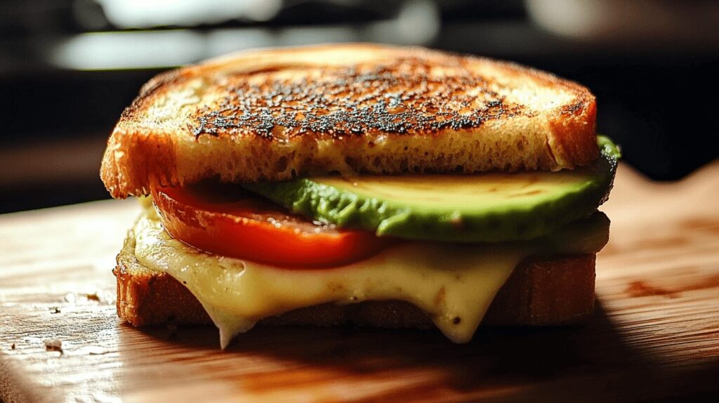 Healthy Avocado Grilled Cheese