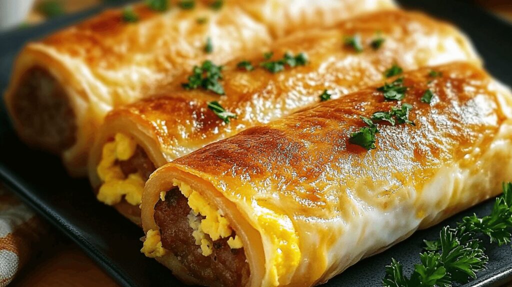 Sausage and Cheese Breakfast Rolls