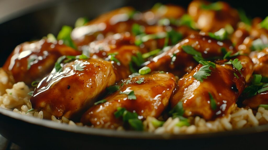 one pan bold honey bbq chicken rice recipes