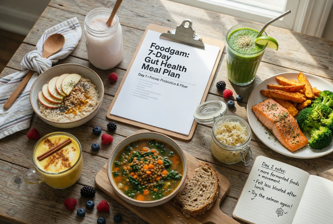 Nourish from Within: The Foodgam 7-Day Gut Health Meal Plan